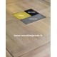 Table carrée style Industriel 4 volets