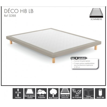 Sommier DECO à lattes Hauteur 8 cm SOMOUEST