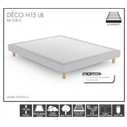Sommier Déco à lattes Hauteur 15 cm SOMOUEST