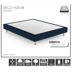 Sommier déco à lattes hauteur 20 cm SOMOUEST