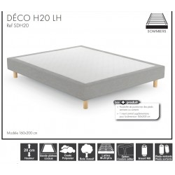 Sommier Déco à lattes Hauteur 20 cm