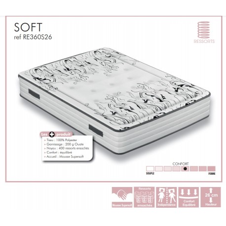 Matelas RESSORTS - SOFT