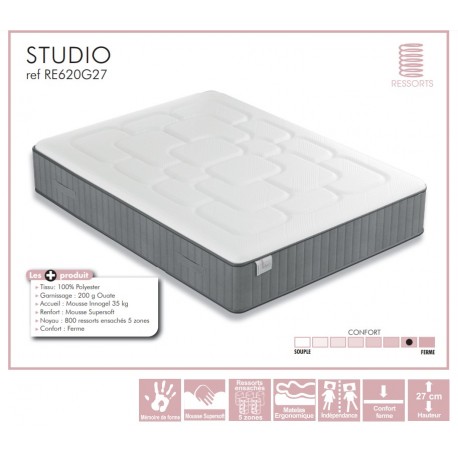 Matelas Ressorts STUDIO SOMOUEST