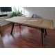 Table Contemporaine Chêne et Métal Réf. MALAKOFF
