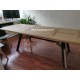 Table Contemporaine Chêne et Métal Réf. MALAKOFF