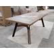 Table Contemporaine Chêne et Métal Réf. MALAKOFF