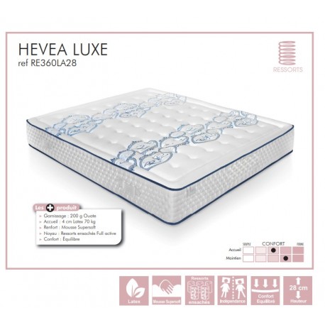 Matelas RESSORTS - HEVEA LUXE