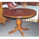 Table ronde pied central en chêne Réf. T813