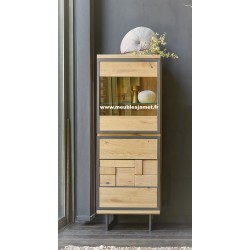 Colonne Style Contemporain Chêne et Métal Réf. PRI12 C