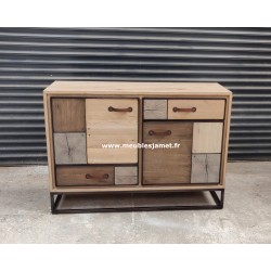 Buffet bas 2 portes Style PATCHWORK Réf. A2942 PC