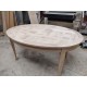 Table Ovale en chêne dessus PATCHWORK Réf. VALFRAMBERT