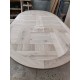 Table Ovale en chêne dessus PATCHWORK Réf. VALFRAMBERT
