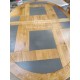 Table Ovale en chêne dessus PATCHWORK Réf. VALFRAMBERT