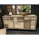 Buffet enfilade 3 portes 2 tiroirs style PATCHWORK Réf. A2944P