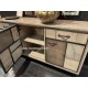 Buffet enfilade 3 portes 2 tiroirs style PATCHWORK Réf. A2944P