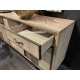 Buffet enfilade 3 portes 2 tiroirs style PATCHWORK Réf. A2944P