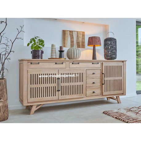 Buffet Enfilade Contemporaine 4 portes 2 tiroirs Réf. A5743