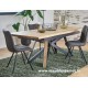 Table de repas Chêne et Métal sur mesure Réf.TAL7P20