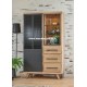 Armoirette Style Industriel Chêne et Métal Réf.GAL60C