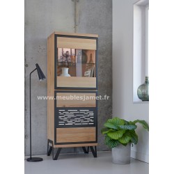 Colonne Style Industriel Chêne et Métal Réf.BDG12BV