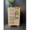 Vitrine Style Atelier en Chêne Réf.A5747