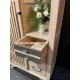 Vitrine Style Atelier en Chêne Réf.A5747