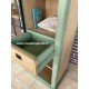 Meuble Vitrine Style Industriel Chêne et métal Réf.EU24 Olive