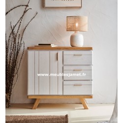 Petit meuble bas en chêne Style Contemporain Réf. HAV50C