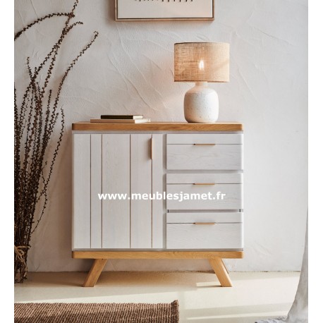 Petit meuble bas en chêne Style Contemporain Réf. HAV50C