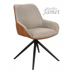 Chaise FAST Réf. CH722 T92 MARRON