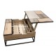 Table basse Carrée PATCHWORK 1 plateau relevable Réf. A2993P