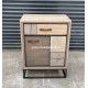Petit meuble 1 porte 1 tiroir Style PATCHWORK Réf. GRAVIGNY