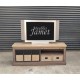 Meuble TV Style Industriel Bois et métal Réf. FUVEAU