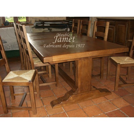 Table pied poutre