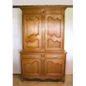 meuble deux corps normand bois marron clair