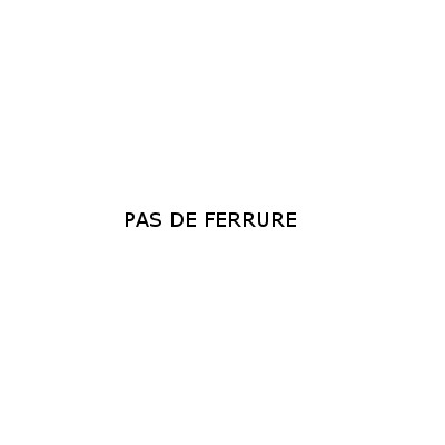 Pas de ferrure